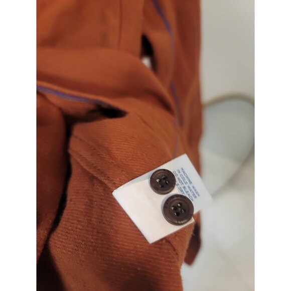 Huckberry Katin Mens M Shiloh Heavyweight Brushed Flannel Stripe Gorpcore Brown - Picture 5 of 6